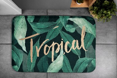 Bathmat Tropical leaves