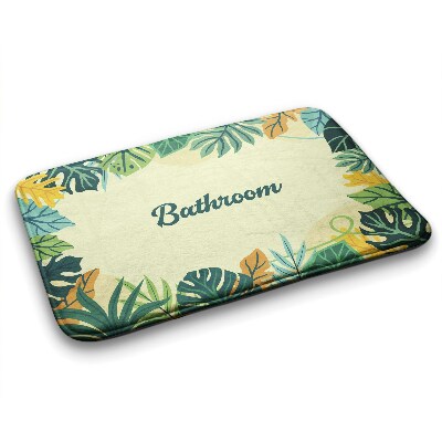 Bathmat Tropical leaves