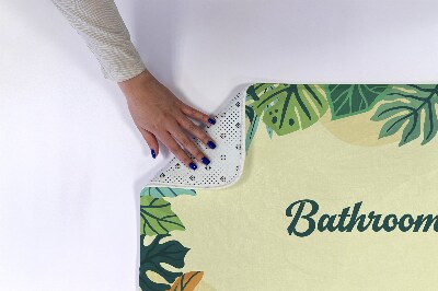 Bathmat Tropical leaves