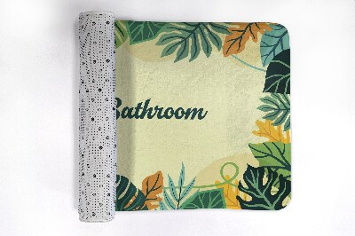 Bathmat Tropical leaves