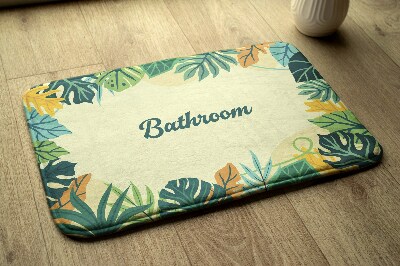 Bathmat Tropical leaves