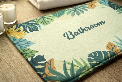 Bathmat Tropical leaves