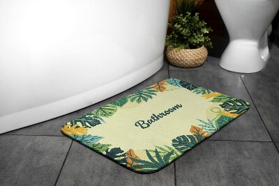 Bathmat Tropical leaves