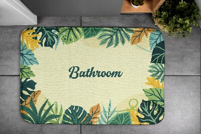 Bathmat Tropical leaves