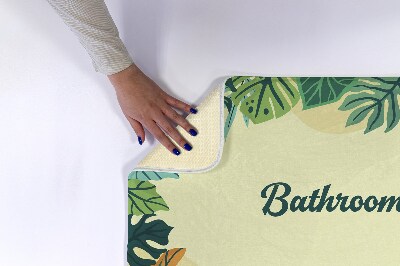 Bathmat Tropical leaves
