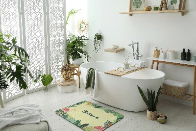 Bathmat Tropical animals