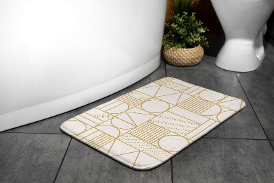 Bath mat Geometric patterns