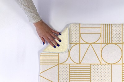 Bath mat Geometric patterns