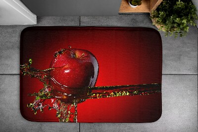 Bathroom rug Red apple