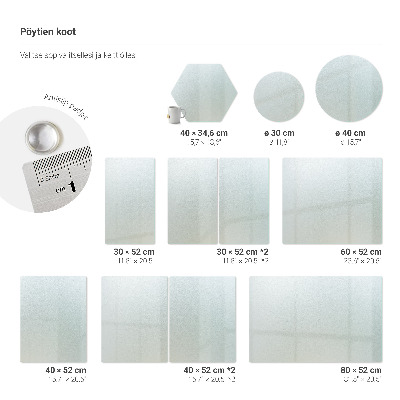 Glass kitchen board Double semi-transparent