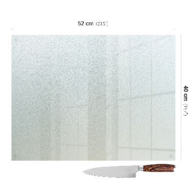 Glass chopping board Rectangular semi-transparent
