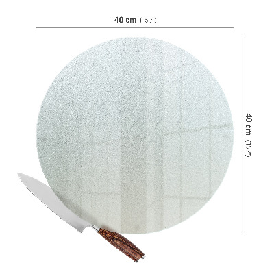 Chopping board glass Round frosted