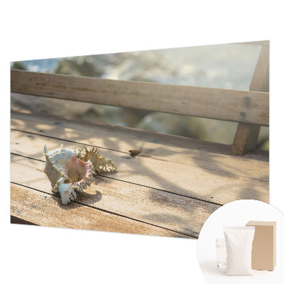 Non-woven wall mural featuring a relaxing scene