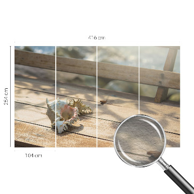 Non-woven wall mural featuring a relaxing scene