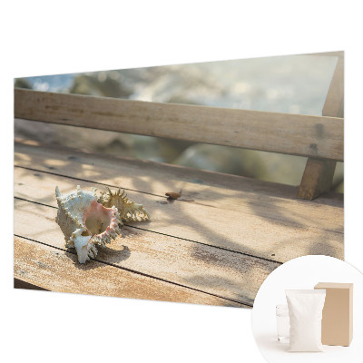 Non-woven wall mural featuring a relaxing scene