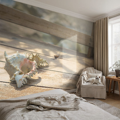 Non-woven wall mural featuring a relaxing scene