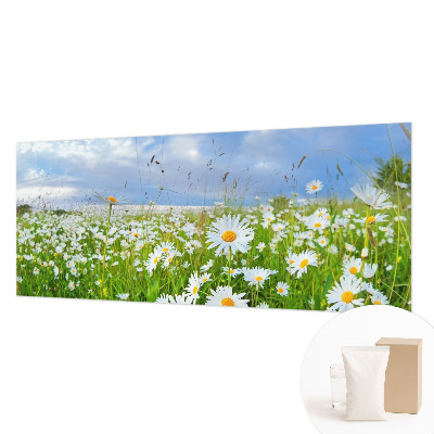 Non-woven photo wallpaper with a summer meadow motif