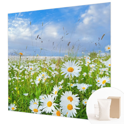 Non-woven photo wallpaper with a summer meadow motif