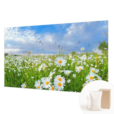 Non-woven photo wallpaper with a summer meadow motif