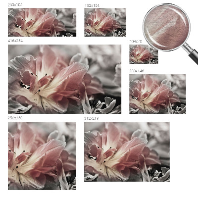 Photo wallpaper with a pastel floral design