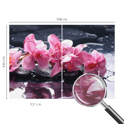 Wallpaper mural for living room with a floral elegant design