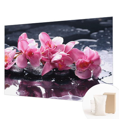 Wallpaper mural for living room with a floral elegant design