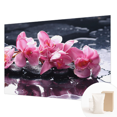 Wallpaper mural for living room with a floral elegant design