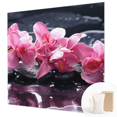 Wallpaper mural for living room with a floral elegant design