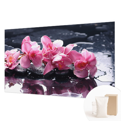 Wallpaper mural for living room with a floral elegant design