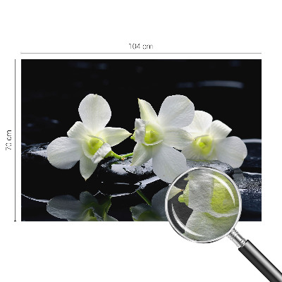 Bedroom wall mural wallpaper Flowers and stones