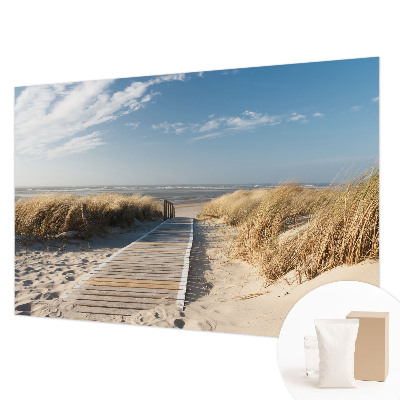 Custom size wall mural with the Sea Path design