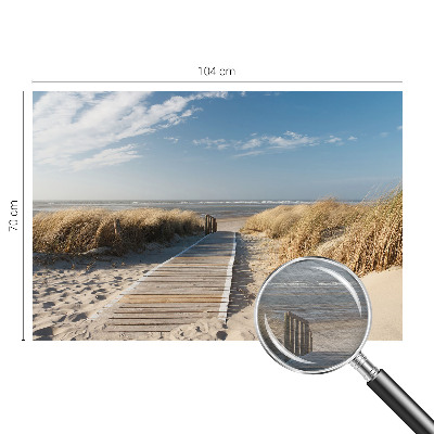 Custom size wall mural with the Sea Path design