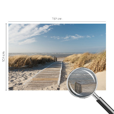 Custom size wall mural with the Sea Path design