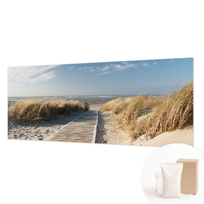 Custom size wall mural with the Sea Path design