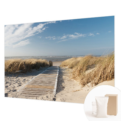 Custom size wall mural with the Sea Path design