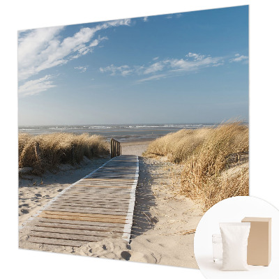 Custom size wall mural with the Sea Path design