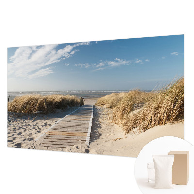 Custom size wall mural with the Sea Path design