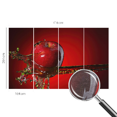 Large wall mural wallpaper with a juicy energy design