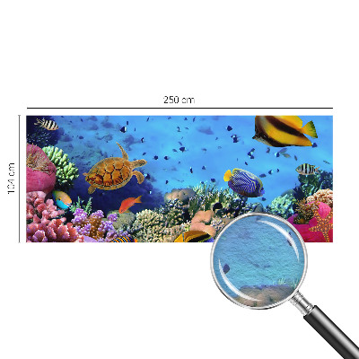 High quality photo wallpaper featuring a coral reef motif