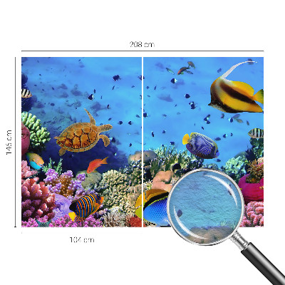 High quality photo wallpaper featuring a coral reef motif