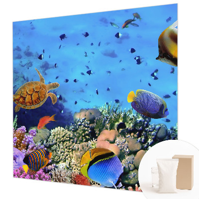 High quality photo wallpaper featuring a coral reef motif