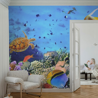 High quality photo wallpaper featuring a coral reef motif