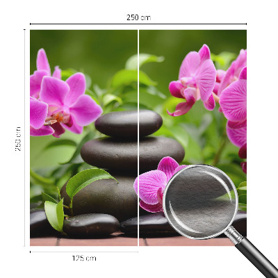 Decorative wall mural for living room with an orchid stone pattern