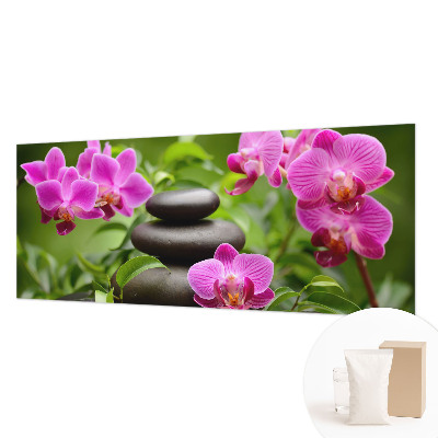 Decorative wall mural for living room with an orchid stone pattern