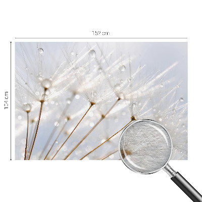 Premium photo wallpaper with a rosy dandelion motif
