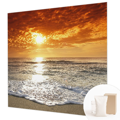 Photo wallpaper with an ocean waves motif