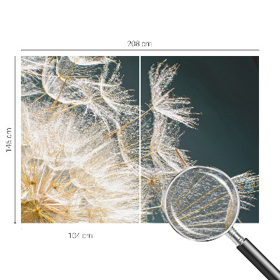 Wallpaper mural with a dandelion motif called 