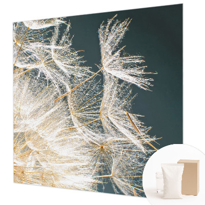 Wallpaper mural with a dandelion motif called 