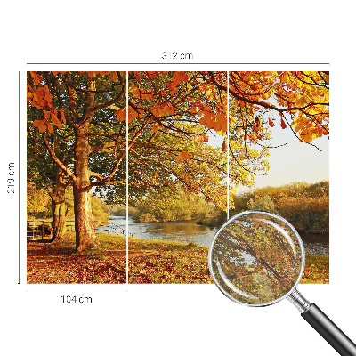 Photo wall mural Coastal autumn