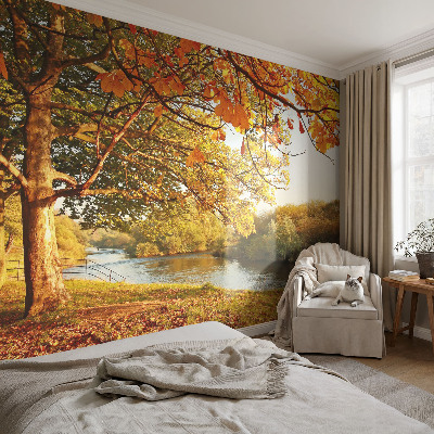 Photo wall mural Coastal autumn
